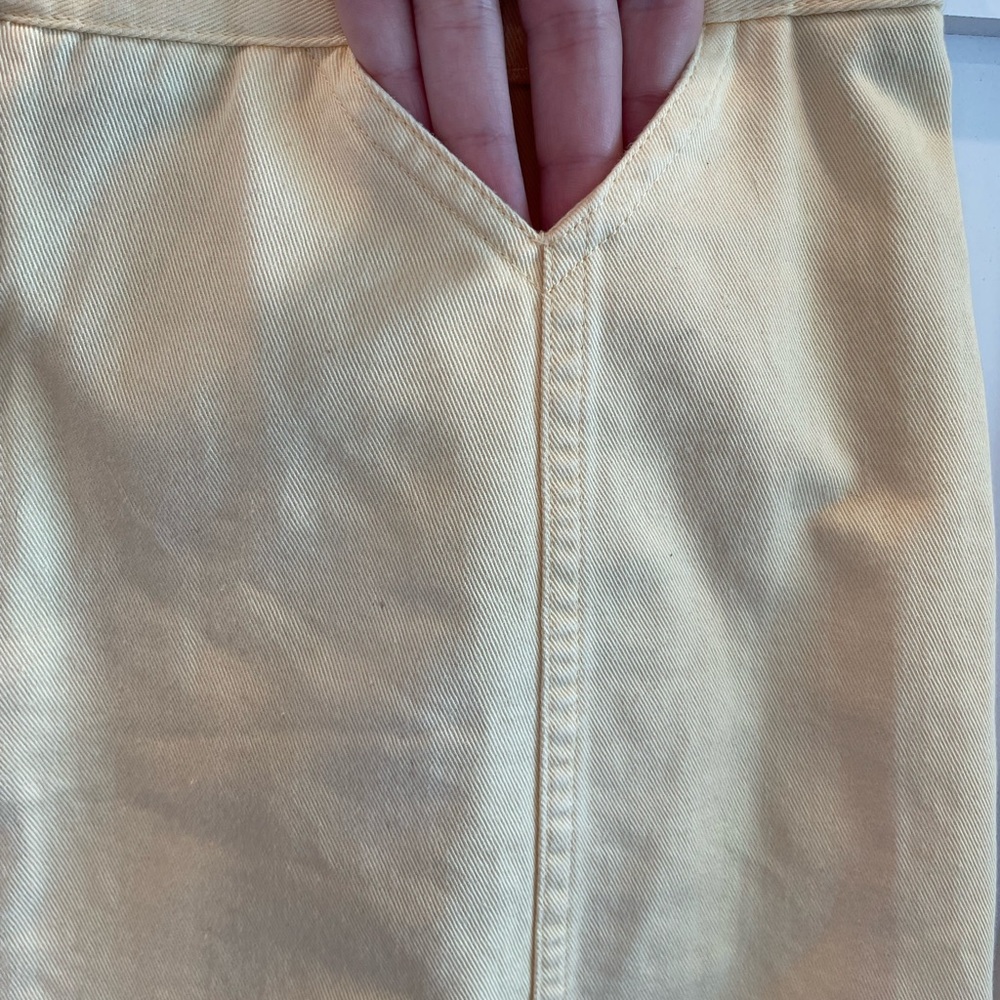 Vintage soft yellow summer skirt - Picture 3 of 13